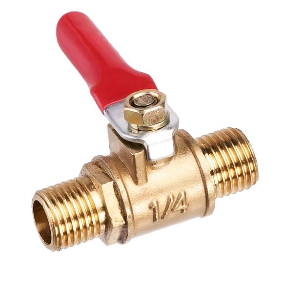 Imagen de Canilla 1/4" Rosca Gas - Doble Rosca - Ynter Industrial