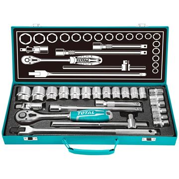 Imagen de Juego Dados Tubo Llave 24Pzas Crique 1/2" 10 a 32MM Total - Ynter Industrial