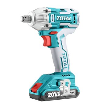 Imagen de Llave de impacto s/ carbones 20V TOTAL enc 1/2" 2 bat +Bolso