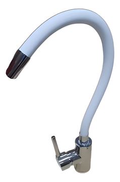 Imagen de Monocomando Cocina Wico Goma Blanco - Ynter Industrial