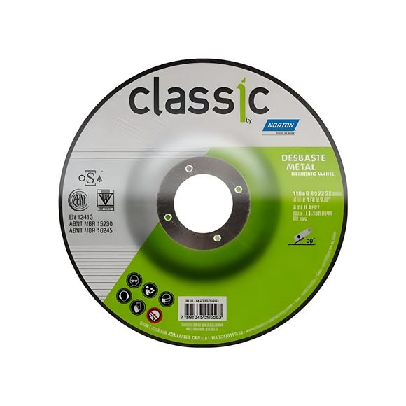 Imagen de Disco classic desbaste metal 115x6.4mm Norton BDA600 - Ynter Industrial