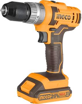 Imagen de Taladro Atornillador 20V C Percutor Mandril Metal Y Valija Ingco - Ynter