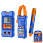 Imagen de Kit Tester + Pinza Amperimetrica + Detector de Voltaje  Wadfow - Ynter Industrial