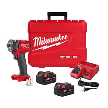Imagen de Llave De Impacto Compacta 1/2''FUEL 18V C/2 Bat. 5Amp C/Pin Milwaukee - Ynter Industrial
