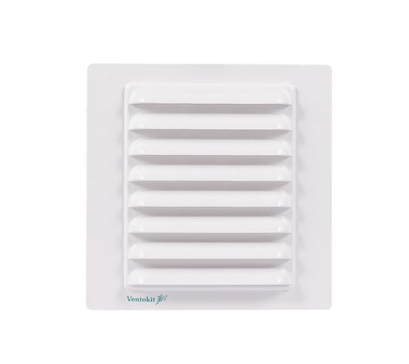 Imagen de Rejilla De Ventilación Fija 14.5 X 14.5cm C/ Adaptador 100MM - Ynter Industrial