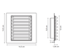 Imagen de Rejilla De Ventilación Fija 14.5 X 14.5cm C/ Adaptador 100MM - Ynter Industrial