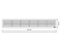 Imagen de Rejilla De Ventilación Autoadhesiva Fija 8 X 50CM - Ynter Industrial