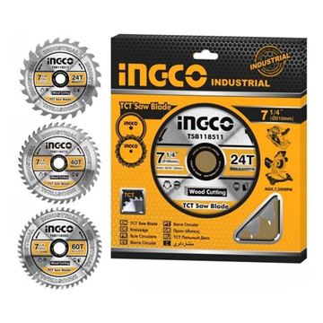 Imagen de Set 3 discos cortes 7 1/4" circular Ingco - Ynter Industrial