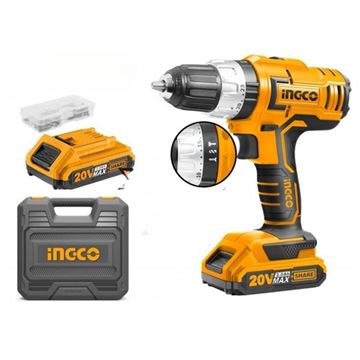 Imagen de Taladro 20 v atornillador percutor P20S c/valija Ingco - Ynter Industrial