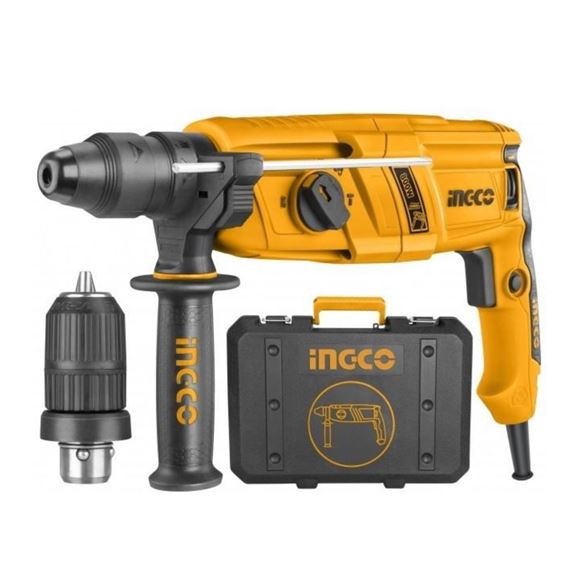 Imagen de Rotomartillo Sds Plus 800W 2.5J + Adaptador Ingco - Ynter