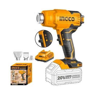 Imagen de Pistola de Calor 20V P20S 550ºC C/Accesorios Ingco - Ynter Industrial