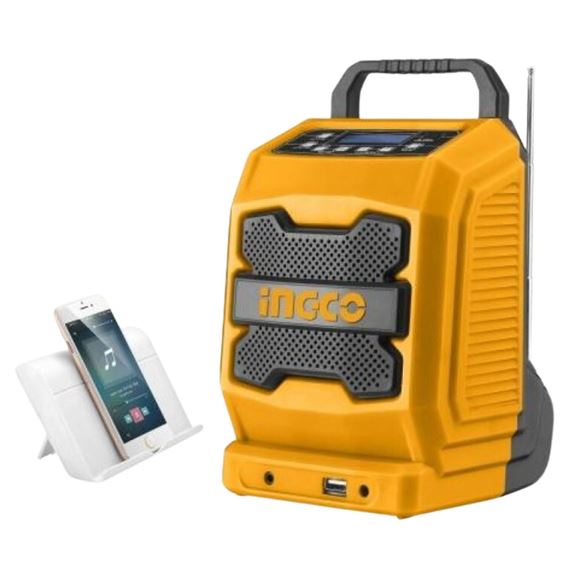 Imagen de Radio Ingco bluetooth AM/FM a bateria 20V - Ynter Industrial