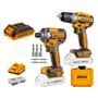 Imagen de Kit atornillador de impacto 20V + atornillador 20V Ingco P20S -Ynter Industrial