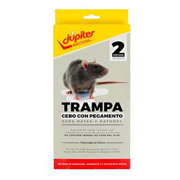 Imagen de Raticida Trampa Adhesiva para Ratones Jupiter 2pzas -Ynter