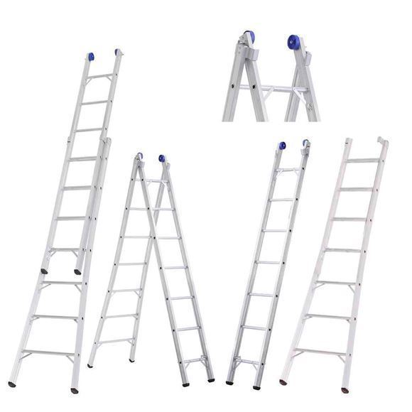 Imagen de Escalera Extensible 5.9m Convertible 2X11 Tijera/Coliza 22 esc - Ynter