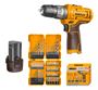 Imagen de Taladro C/Percutor C/2Bat 1.5Ah Ingco 12V + Accesorios - Ynter