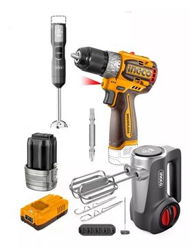 Imagen de COMBO ATORNILLADOR A BATERIA 16V M16 CKLI1638 INGCO - Ynter