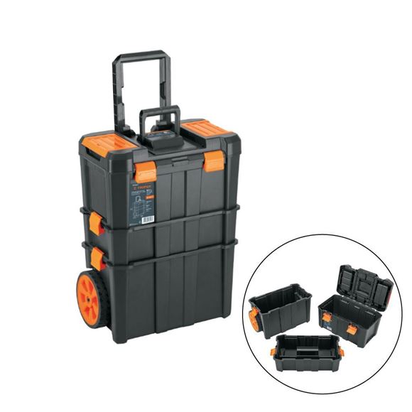 Imagen de Caja De Herramientas C/ Ruedas 3 En 1 Truper Desmontable 25X19 PLG - Ynter Industrial