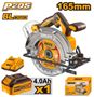Imagen de SIERRA CIRCULAR A BATERIA BRUSHLESS MOTOR C/CARG X1 BAT X1 INGCO - Ynter