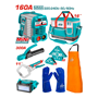 Imagen de Soldadora Inverter Total 160AMP Set C/ Kit Delantal + Bolso + Guantes + Prensas - Ynter Industrial