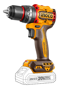 Imagen de Taladro C/Percutor S/Bat Ingco 20V Brushless - Ynter