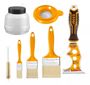 Imagen de SET 9PCS PINTURA TACHO P PISTOLA + HERR DE PINTAR INGCO - Ynter