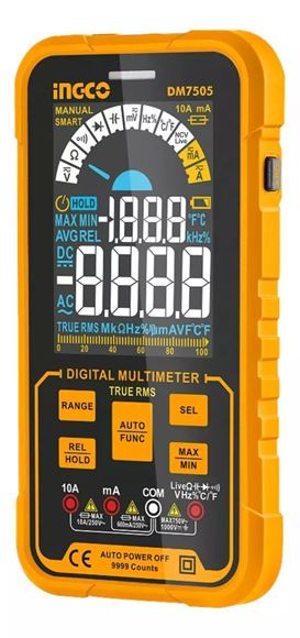 Imagen de TESTER MULTIMETRO DIGITAL CATIII 1000V INGCO - Ynter
