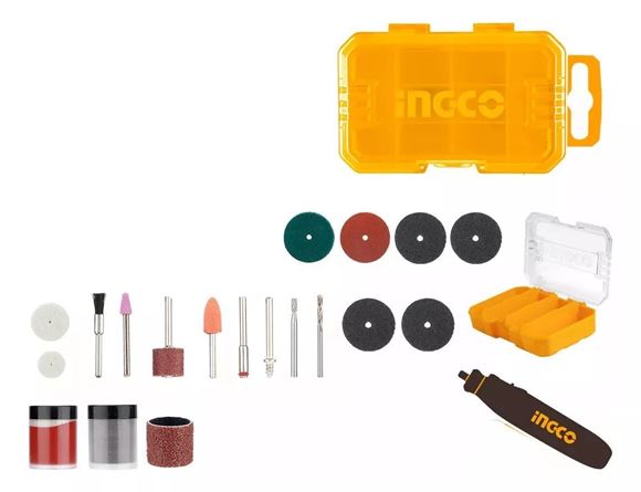 Imagen de SET 81PCS ACCESORIOS DE USO GRAL P/MINI TORNO INGCO - Ynter