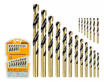 Imagen de Set mechas metal INGCO 1 a 10mm 19pzas AKDB9190 - Ynter
