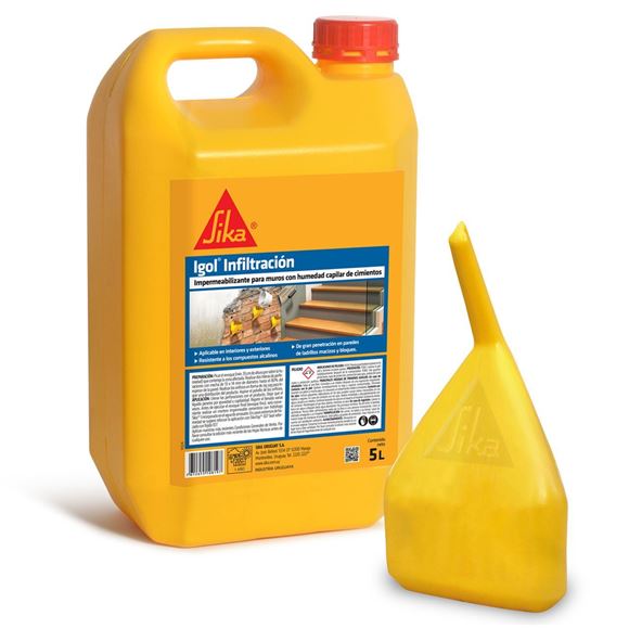 Imagen de Impermeabilizante p/humedad cimientos Sika Igol infiltracion 5lts- Ynter