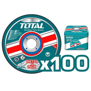 Imagen de Set 100 Discos Corte Metal Para Amoladora Total- Ynter Industrial