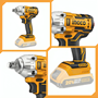 Imagen de Kit Llave Impacto 20V + Linterna + Dado Impacto Ingco - Ynter Indsutrial