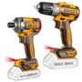 Imagen de Kit atornillador de impacto 20V + atornillador 20V Ingco P20S -Ynter Industrial