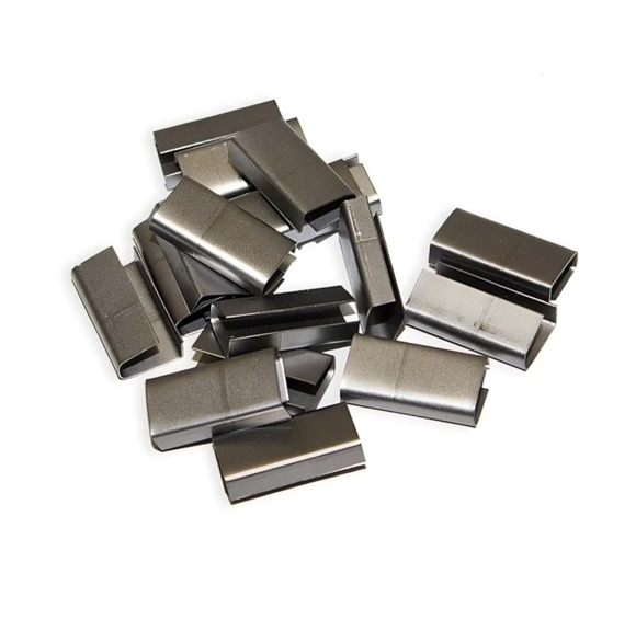 Imagen de Hebilla Metalica  P/ Fleje Plástico 15mm x 1000un -Ynter Ind