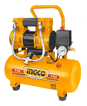 Imagen de Compresor 15Lts 1.5HP Sin Aceite Ingco - Ynter Industrial