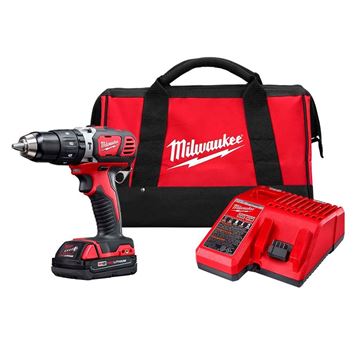 Imagen de Taladro Percutor Milwaukee Brushless 18V C/Bat + Bolso - Ynter Industrial