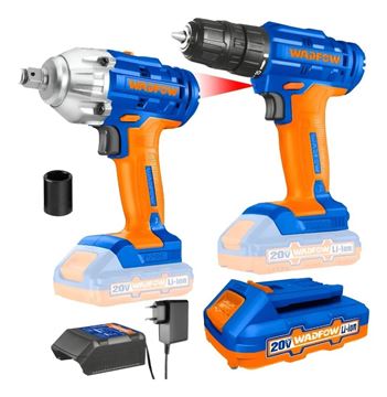 Imagen de Set Llave Impacto 20V + Atornillador 20V Wadfow - Ynter Industrial