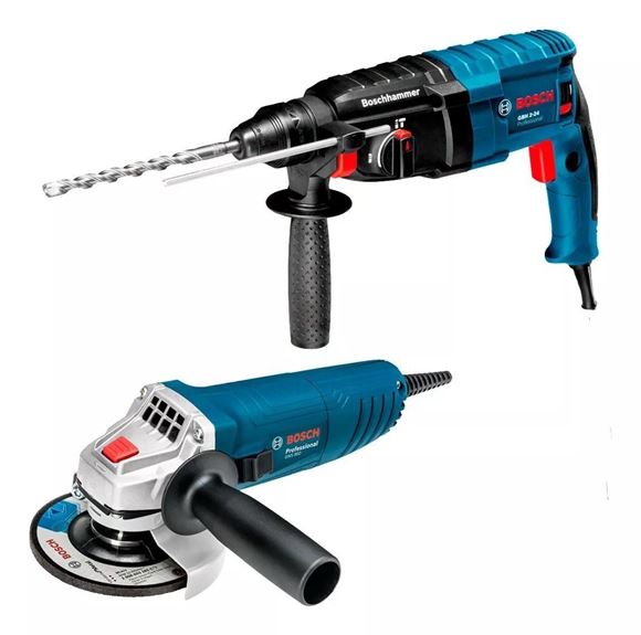 Imagen de ROTOMARTILLO BOSCH 800W GBH2-24D + AMOLADORA BOSCH 850W GWS850