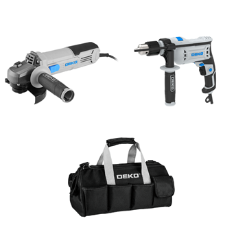 Imagen de Combo Amoladora + Taladro + Bolso DEKO - Ynter Industrial