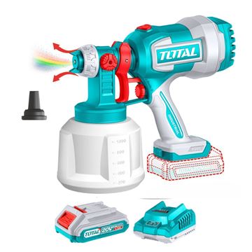Imagen de Pistola de pintura 20V 800ml 1 batería 2Ah y cargador Total- Ynter