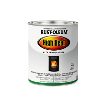 Imagen de Esmalte alta temperatura negro mate Rust Oleum- Ynter