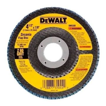 Imagen de Disco flap 115mm gr.60 Dewalt - Ynter Industrial