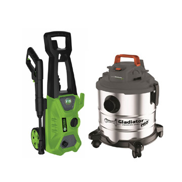 Imagen de Combo Hidrolavadora 100 Bar y Aspiradora 1400W 20L- Ynter