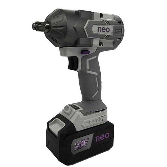Imagen de Llave De Impacto 1/2" C/Bat 4Ah Neo 20V Brushless - Ynter