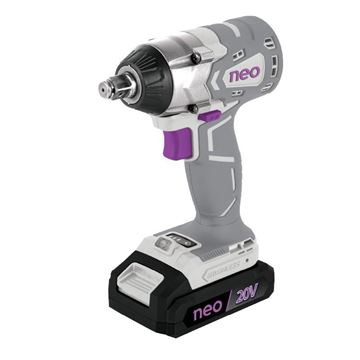 Imagen de Llave De Impacto 1/2" C/Bat 3Ah Neo 20V Brushless - Ynter