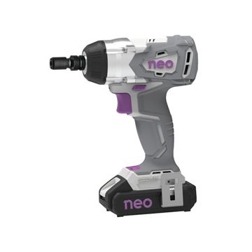 Imagen de Llave De Impacto 1/2" C/Adap C/Bat 2Ah Neo 20V - Ynter