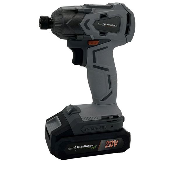 Imagen de Atornillador De Impacto C/Bat 2Ah 20V Gladiator  - Ynter