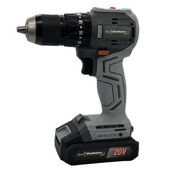 Imagen de Taladro C/Percutor C/Bat 2Ah 20V Gladiator Brushless -Ynter