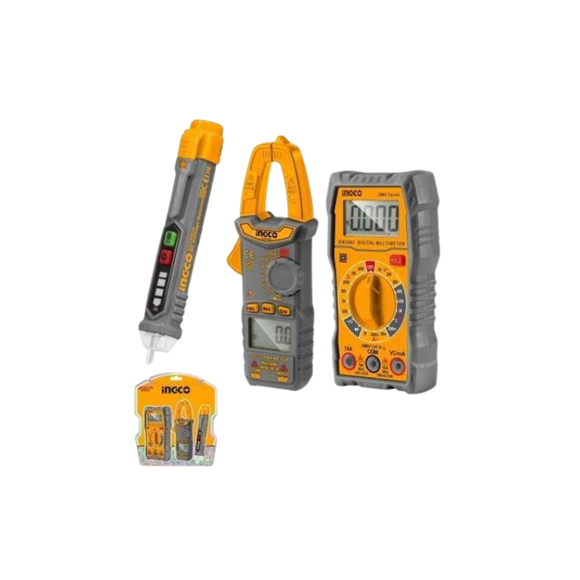 Imagen de SET TESTER PINZA AMP Y DETECTOR VOLT INGCO DM3028 SUPER SELECT