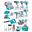 Imagen de Combo 9 Herramientas C/2 Bat 4 Ah Total - Ynter Industrial